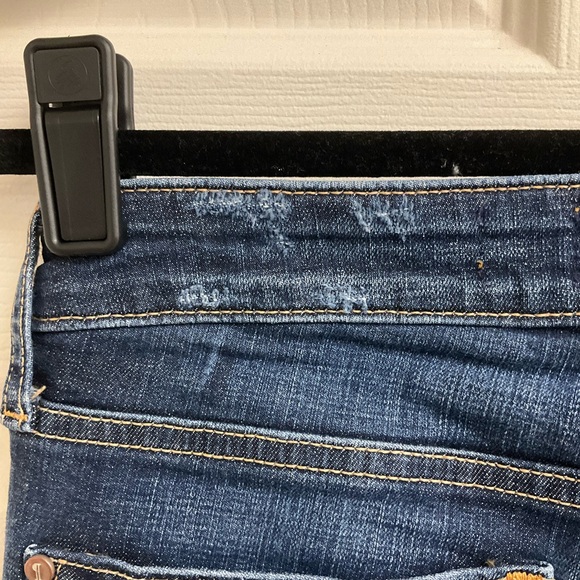 Pilcro and the Letterpress Women's Size 27 Tall Dark Wash Semi Bootcut Jeans - Picture 6 of 12